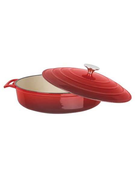 
Vogue Red Round Sauté Pan 3.5Ltr