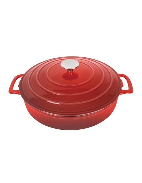
Vogue Red Round Sauté Pan 3.5Ltr
