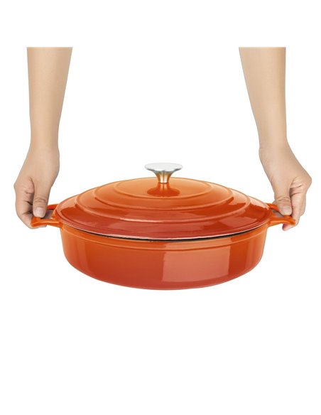 
Vogue Orange Round Sauté Pan 3.5Ltr