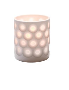 
Hollowick Boutique Dots Porcelain Votive 73mm x 80mm (Pack of 12)