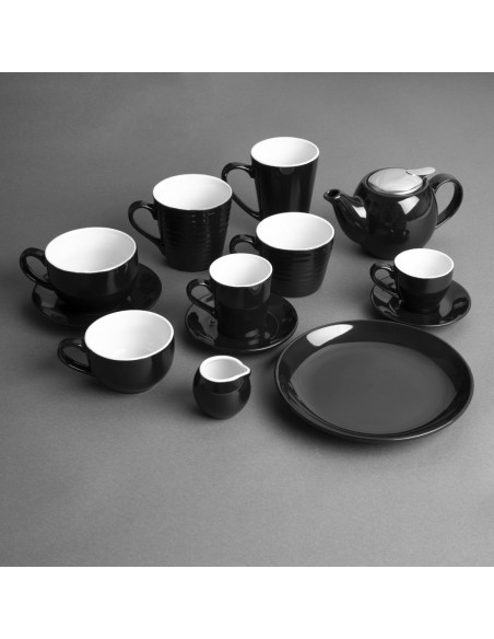 
Olympia Cafe Espresso Saucer Black (Pack of 12)