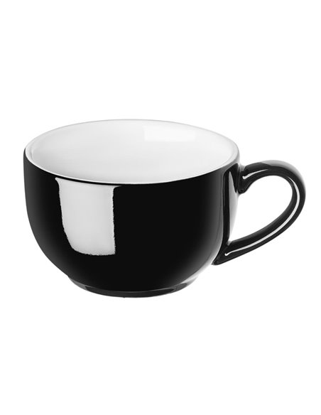 
Olympia Cafe Cappuccino Cup Black - 340ml 11.5fl oz (Pack of 12)