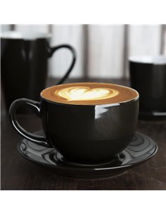
Olympia Cafe Cappuccino Cup Black - 340ml 11.5fl oz (Pack of 12) 2