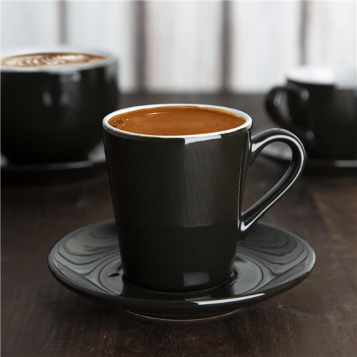 
Olympia Cafe Flat White Cup Black - 170ml (Pack of 12)