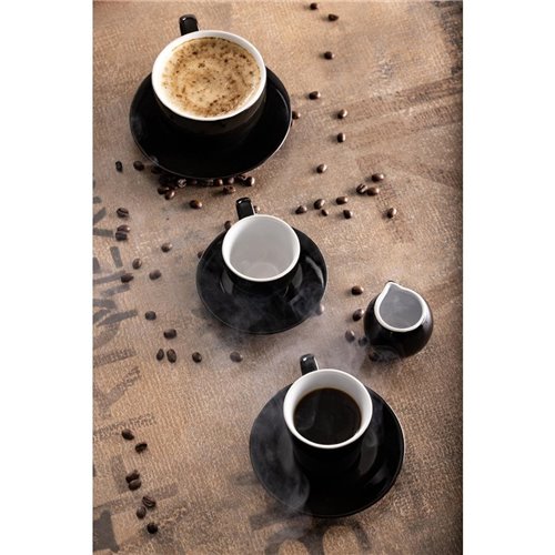 
Olympia Cafe Flat White Cup Black - 170ml (Pack of 12)