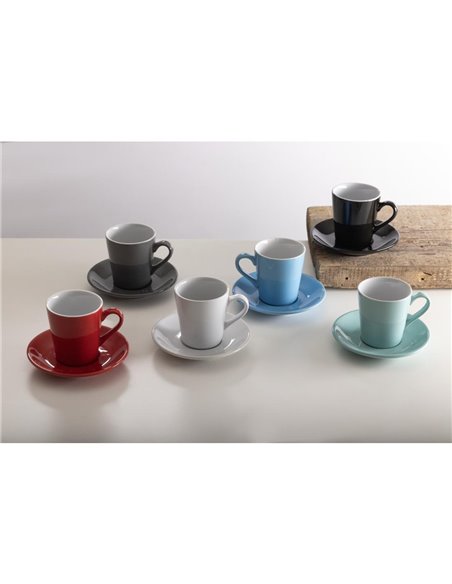 
Olympia Cafe Flat White Cup Black - 170ml (Pack of 12)