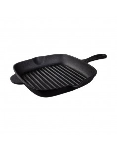 
Tramontina Pre-Seasoned Cast Iron Square Griddle Pan 270mm 2.2Ltr