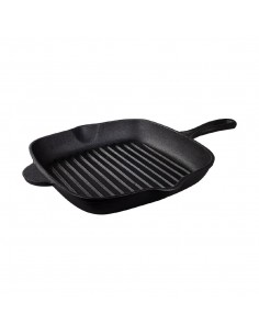
Tramontina Pre-Seasoned Cast Iron Square Griddle Pan 270mm 2.2Ltr