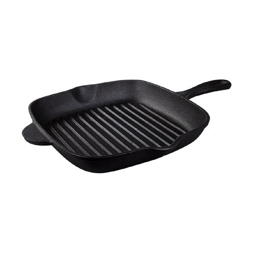 
Tramontina Pre-Seasoned Cast Iron Square Griddle Pan 270mm 2.2Ltr