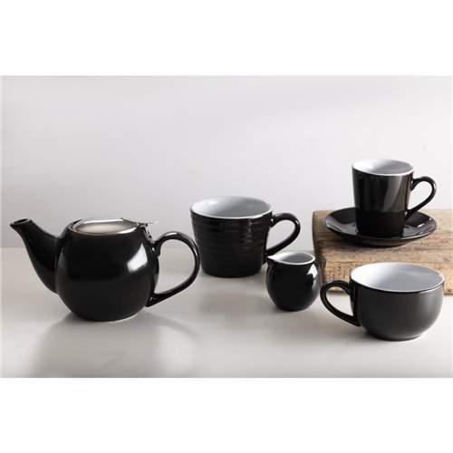 
Olympia Cafe Flat White Saucer Black (Pack of 12)
