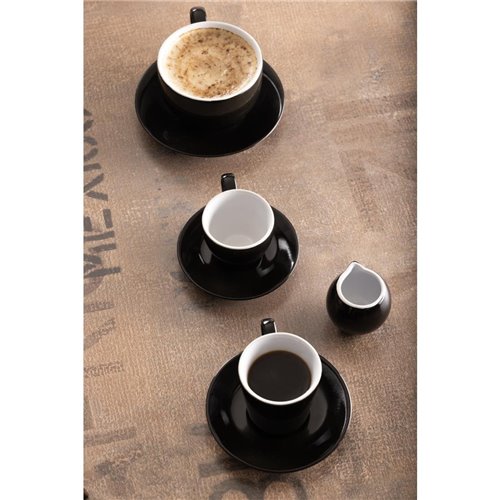 
Olympia Cafe Flat White Saucer Black (Pack of 12)
