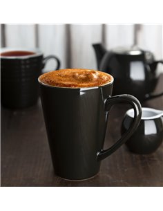 
Olympia Cafe Latte Cup Black - 340ml 11.5fl oz (Pack of 12) 2