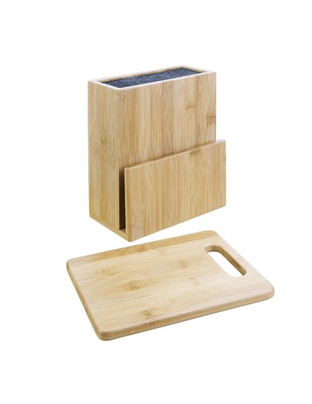 
Vogue Prep Like A Pro 5-Piece Soft-Grip Knife Set With Knife Block and Chopping Board