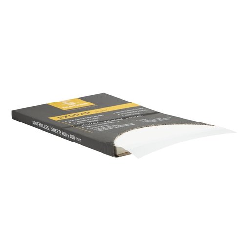 Matfer Bourgeat Exopap Baking Paper 600 x 400mm (Pack of 500) 
Matfer Bourgeat Exopap Baking Paper 600 x 400mm (Pack of 500)