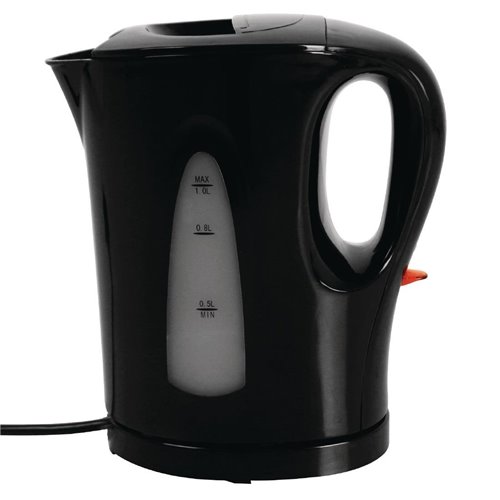 Caterlite Hotel Room Kettle Black 1Ltr Caterlite Hotel Room Kettle Black 1Ltr