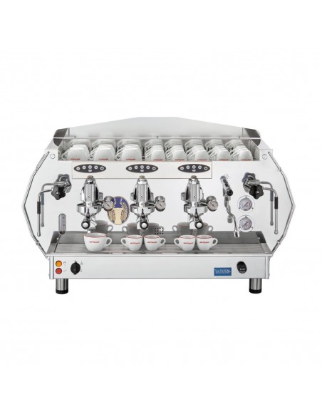 La Pavoni Three Group Automatic Professional Coffee Machine 3-Phase Gold DIA3SV1995EU
