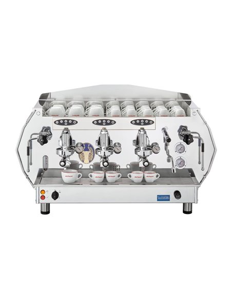 La Pavoni Three Group Automatic Professional Coffee Machine 3-Phase Red DIA3SV1619EU