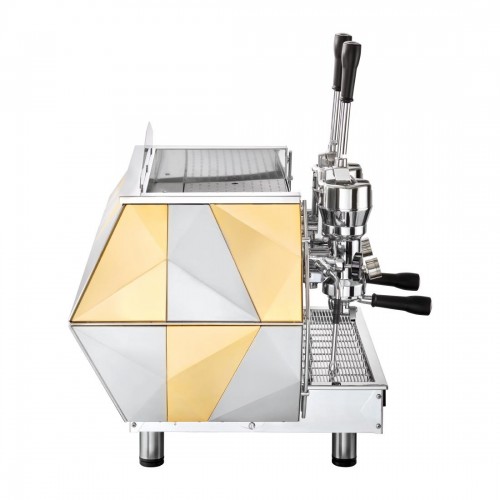 La Pavoni Two Group Professional Lever Coffee Machine 3-Phase Gold DIA2L2400EU