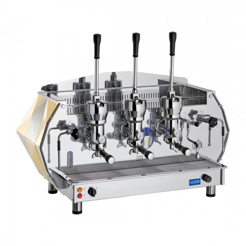 La Pavoni Three Group Professional Lever Coffee Machine 3-Phase Gold DIA3L2401EU