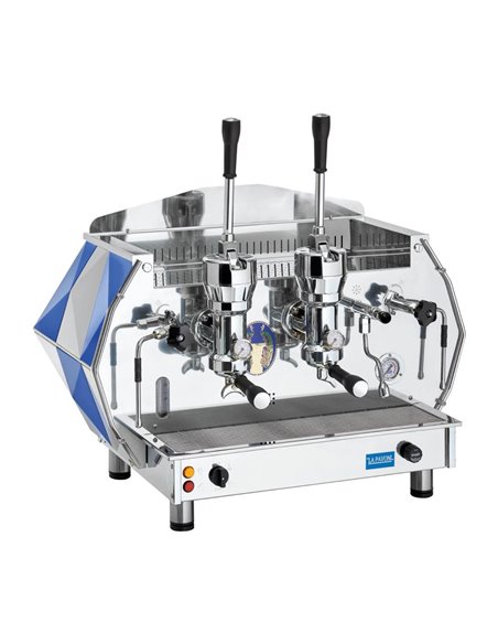 La Pavoni Two Group Professional Lever Coffee Machine 3-Phase Blue DIA2L2418EU
