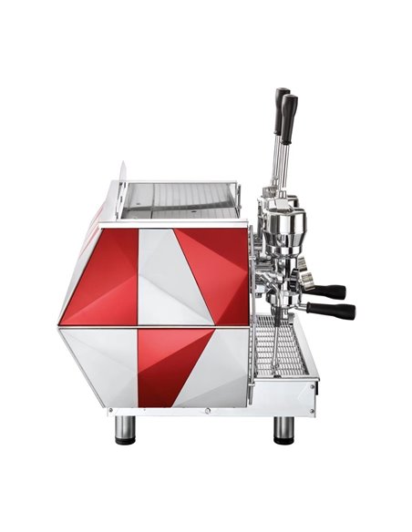 La Pavoni Two Group Professional Lever Coffee Machine 3-Phase Red DIA2L2052EU