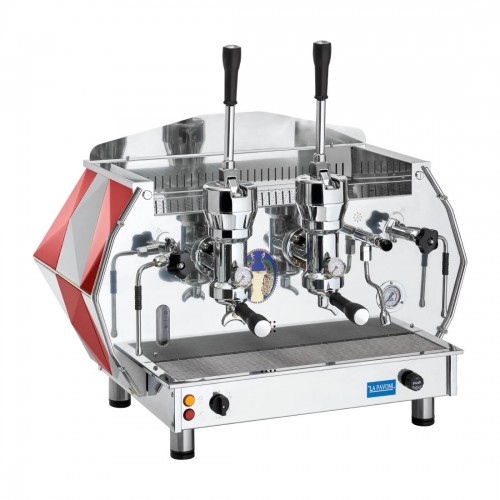 La Pavoni Two Group Professional Lever Coffee Machine 3-Phase Red DIA2L2052EU