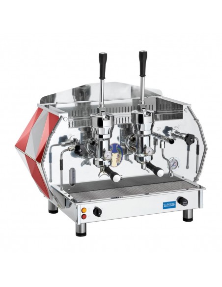 La Pavoni Two Group Professional Lever Coffee Machine 3-Phase Red DIA2L2052EU