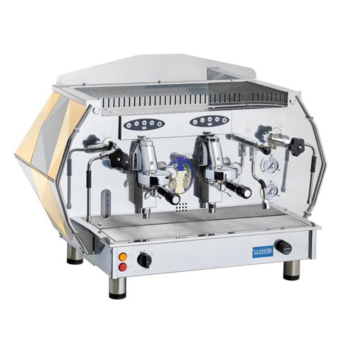La Pavoni Two Group Automatic Professional Coffee Machine 3-Phase Gold DIA2SV1928EU