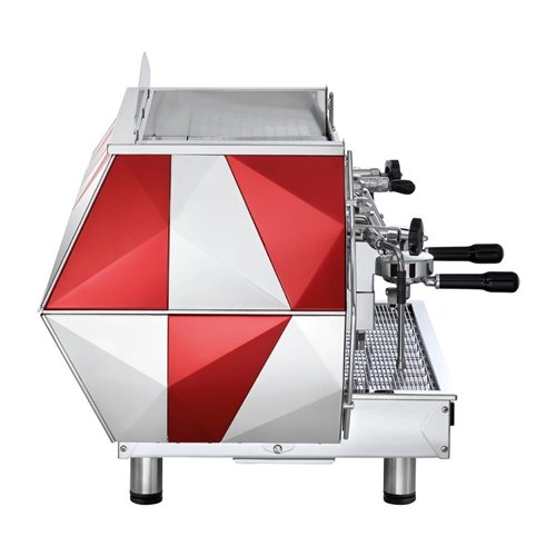 La Pavoni Two Group Automatic Professional Coffee Machine 3-Phase Red DIA2SV1667EU