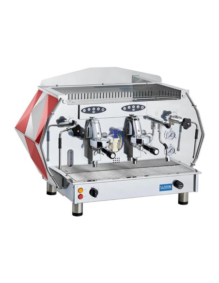La Pavoni Two Group Automatic Professional Coffee Machine 3-Phase Red DIA2SV1667EU