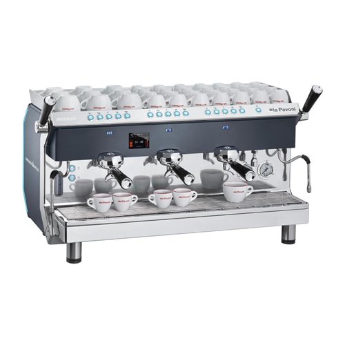 La Pavoni Three Group Automatic Professional Coffee Machine 3-Phase DESIDERIO3VNEU