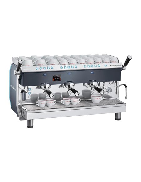 La Pavoni Three Group Automatic Professional Coffee Machine 3-Phase DESIDERIO3VNEU