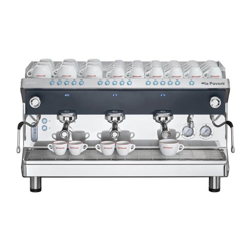 La Pavoni Three Group Automatic Professional Coffee Machine 3-Phase GENIALE3VNEU