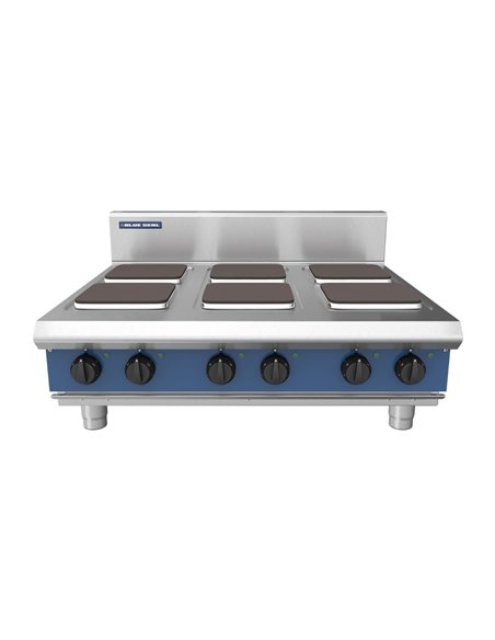 Blue Seal 6 Plate Countertop Hob 15.6kW E516S-B