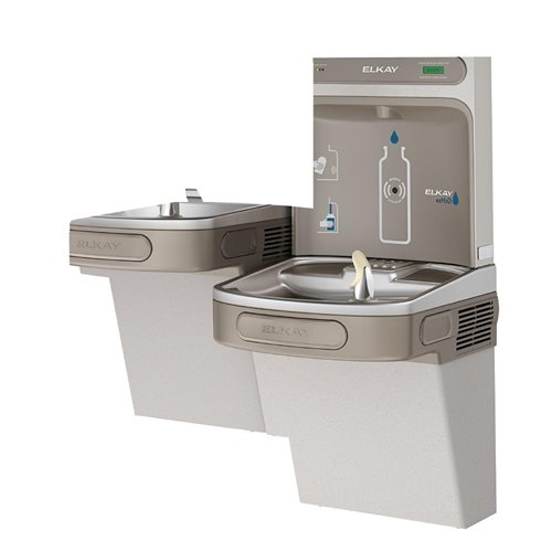 Elkay EZH20 Filtered Water Bottle Filling Station with Bi-Level Cooler LZSTL8WSS2K