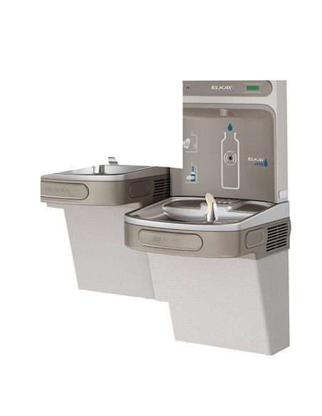 Elkay EZH20 Filtered Water Bottle Filling Station with Bi-Level Cooler LZSTL8WSS2K