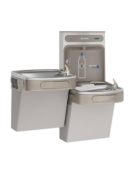 Elkay EZH20 Filtered Water Bottle Filling Station with Bi-Level Cooler LZSTL8WSS2K