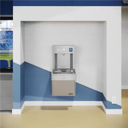 Elkay Vandal Resistant Combination Water Bottle Filling Station LVRC8WS2K