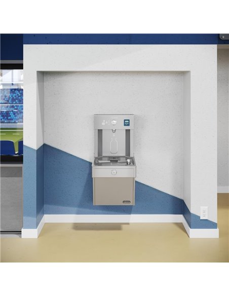 Elkay Vandal Resistant Combination Water Bottle Filling Station LVRC8WS2K