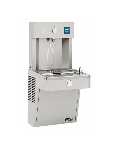 Elkay Vandal Resistant Combination Water Bottle Filling Station LVRC8WS2K