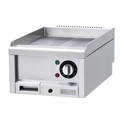 Buffalo 600 Series Ribbed Electric Griddle 400mm