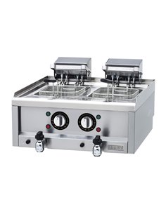 Buffalo 600 Series Twin Tank Electric Fryer 2 x 8Ltr