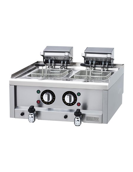 Buffalo 600 Series Twin Tank Electric Fryer 2 x 8Ltr