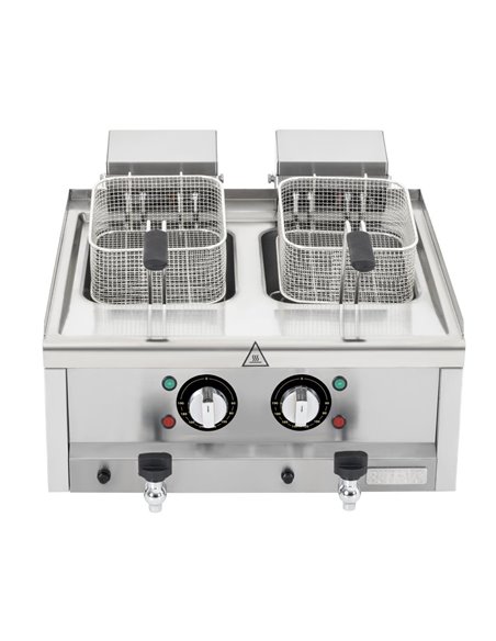 Buffalo 600 Series Twin Tank Electric Fryer 2 x 8Ltr