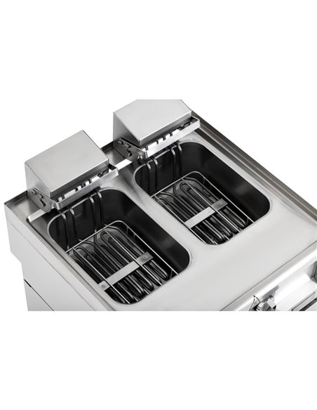 Buffalo 600 Series Twin Tank Electric Fryer 2 x 8Ltr