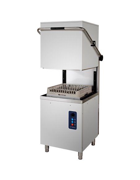 Pass through dishwasher 1080 plates/hour Rinse aid pump Detergent pump 230V | Stalwart DA-DWASH100MXL