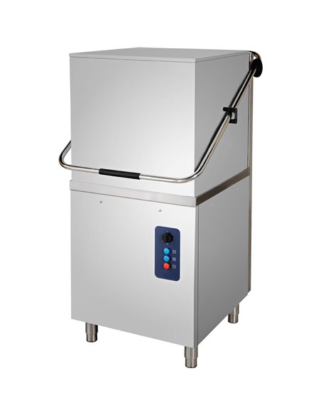 Pass through dishwasher 1080 plates/hour Rinse aid pump Detergent pump 230V | Stalwart DA-DWASH100MXL