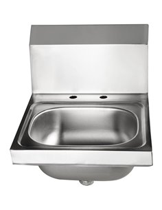 Wall mounted Hand Sink Deck mounted faucet Stainless steel | Stalwart DA-HS15DH 2