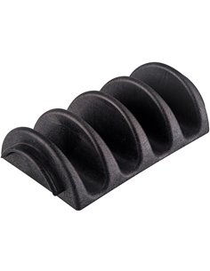 4 Shell Taco Server Black | Stalwart DA-TCS4