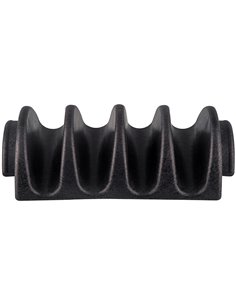 4 Shell Taco Server Black | Stalwart DA-TCS4 2